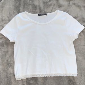 white brandy crop top